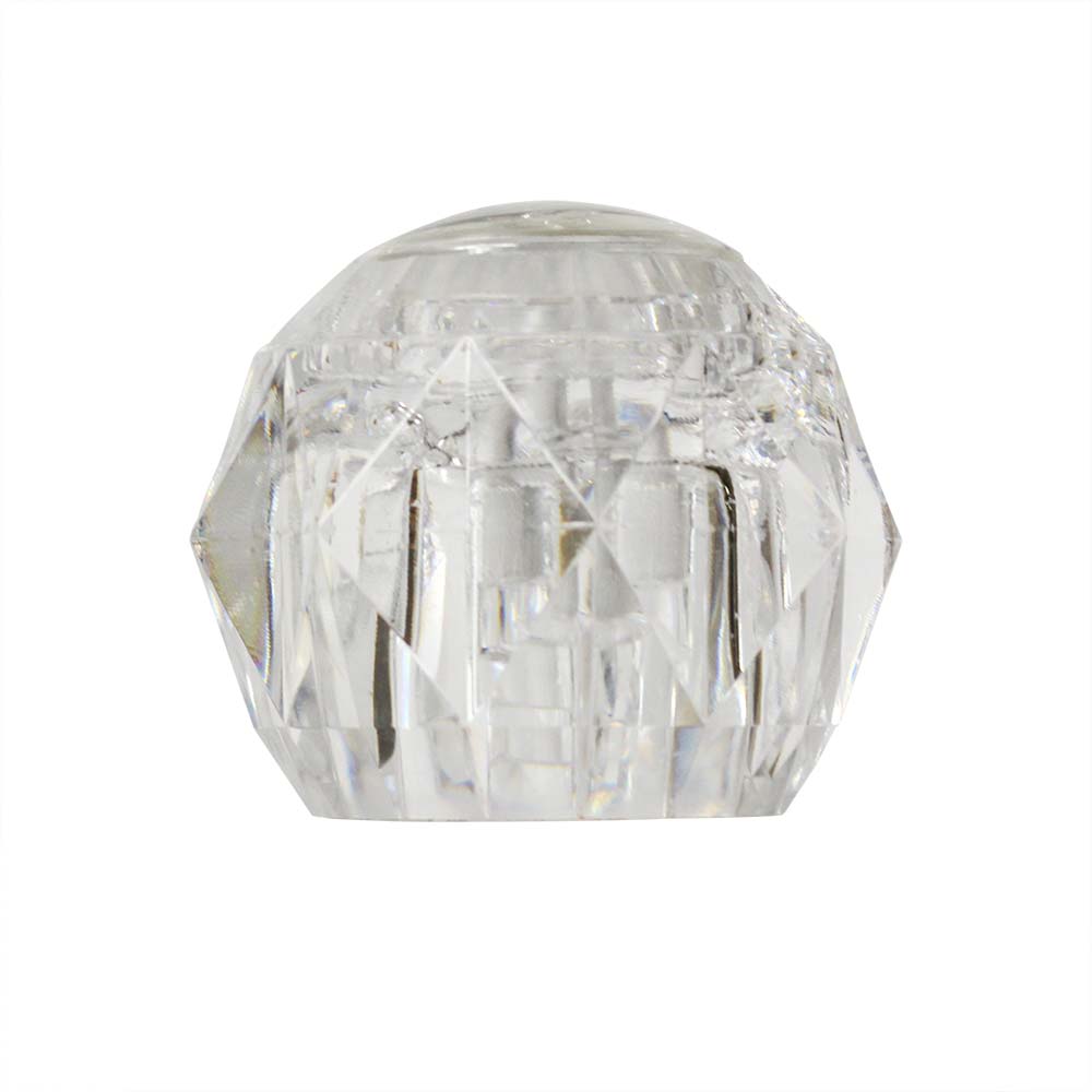 2550-T Delta Tub and Shower Faucet Peerless Wide-Spread Handle - Clear Acrylic with Hot / Cold Buttons (10304) - W02
