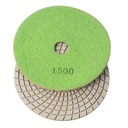 Variable Speed Wet Grinder  with 4" & 5" Diamond Polishing Pad Set - 50, 100, 200, 400, 800, 1500, 3000 Grit & Includes Rubber Velcro Backing Pad - W09
