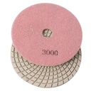 Variable Speed Wet Grinder  with 4" & 5" Diamond Polishing Pad Set - 50, 100, 200, 400, 800, 1500, 3000 Grit & Includes Rubber Velcro Backing Pad - W010