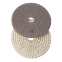 Variable Speed Grinder  with 4" & 5" Diamond Polishing Pad Set - 50, 100, 200, 400, 800, 1500, 3000 Grit & Includes Rubber Velcro Backing Pad - W03