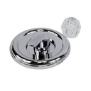 2604-T Tub/Shower Double Handle Trim Kit for Delta Coarse & Fine Threads,  Acrylic & Metal Handle,  Chrome Finish Faceplate Trim - 10003 - W02