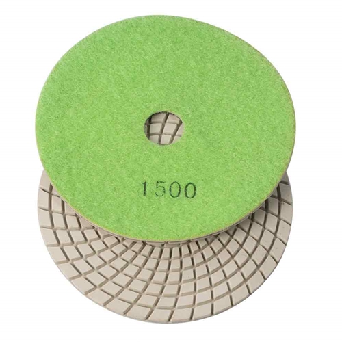 Variable Speed Grinder  with 4" & 5" Diamond Polishing Pad Set - 50, 100, 200, 400, 800, 1500, 3000 Grit & Includes Rubber Velcro Backing Pad - W08