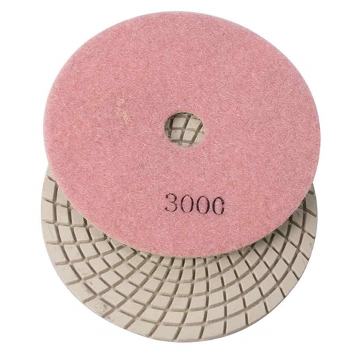 Variable Speed Grinder  with 4" & 5" Diamond Polishing Pad Set - 50, 100, 200, 400, 800, 1500, 3000 Grit & Includes Rubber Velcro Backing Pad - W09