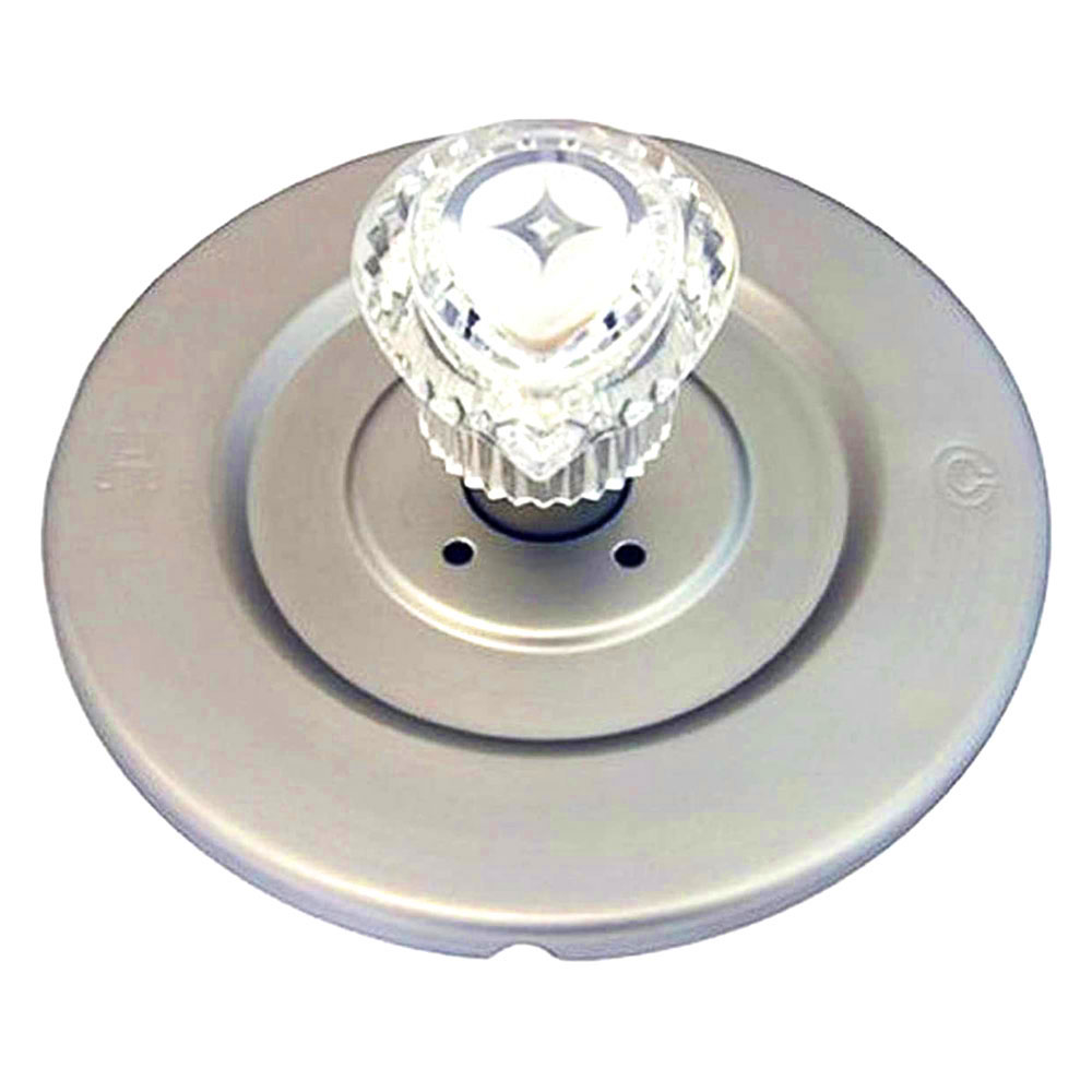 2606-T Tub/Shower Single Handle Trim Kit for Moen Chateau Style, Acrylic Handle,   Satin Nickel Finish Faceplate Trim - W02