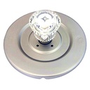2606-T Tub/Shower Single Handle Trim Kit for Moen Chateau Style, Acrylic Handle,   Satin Nickel Finish Faceplate Trim - W02
