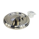 2607-T Tub/Shower Double Handle Trim Kit for Moen, Acrylic & Metal Handle, Satin Nickel Finish Faceplate Trim - W02