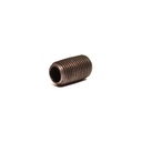 1/4" X Close Black Steel Nipple - W02