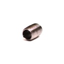 3/8" X Close Black Steel Nipple - W02