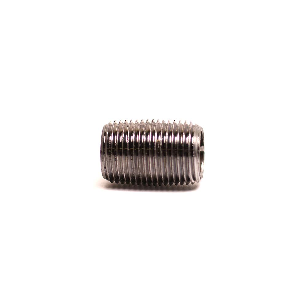 3/8" X Close Black Steel Nipple - W03