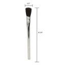 1/2" Width  Flexible Natural hair Bristle Tin/Metal Tubular Ferrule Handle Acid/Flux Brushes -  (Qty - 36) - W03