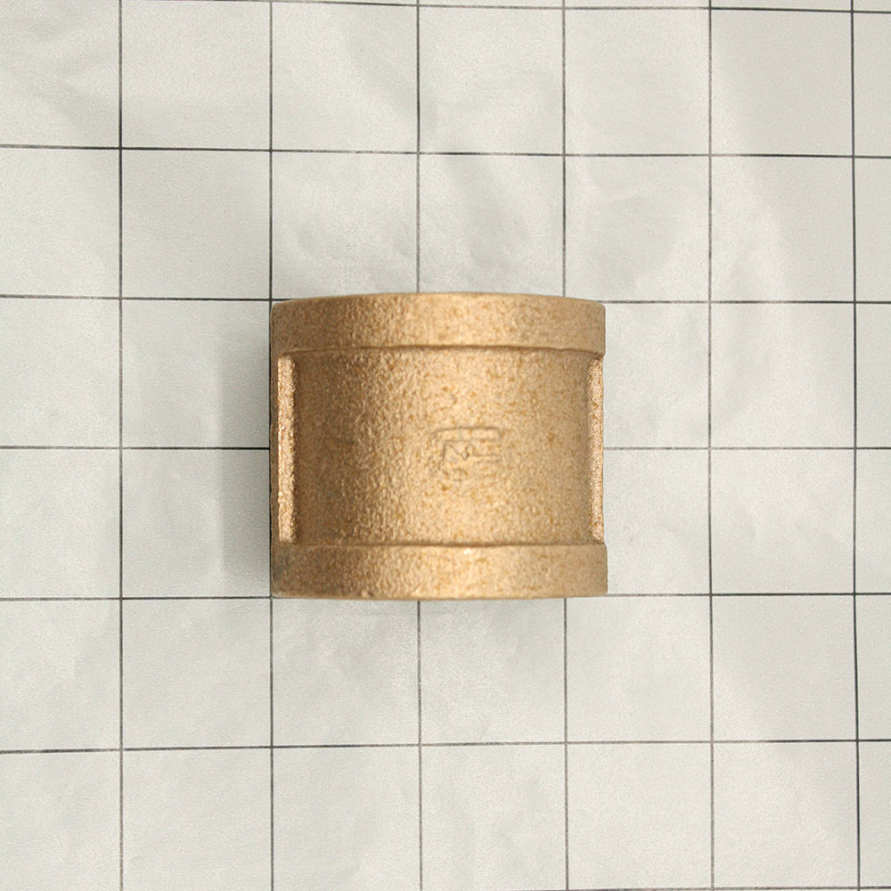 3/8 BRASS COUPLING [PACKAGED] - W05