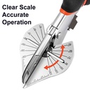 Multi Angle Miter Shear Cutter Hand Tools 45 Degree To 135 Degree with 10 Blades - W06
