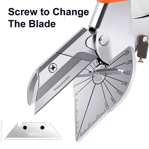 Multi Angle Miter Shear Cutter Hand Tools 45 Degree To 135 Degree with 10 Blades - W07