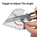 Multi Angle Miter Shear Cutter Hand Tools 45 Degree To 135 Degree with 10 Blades - W08