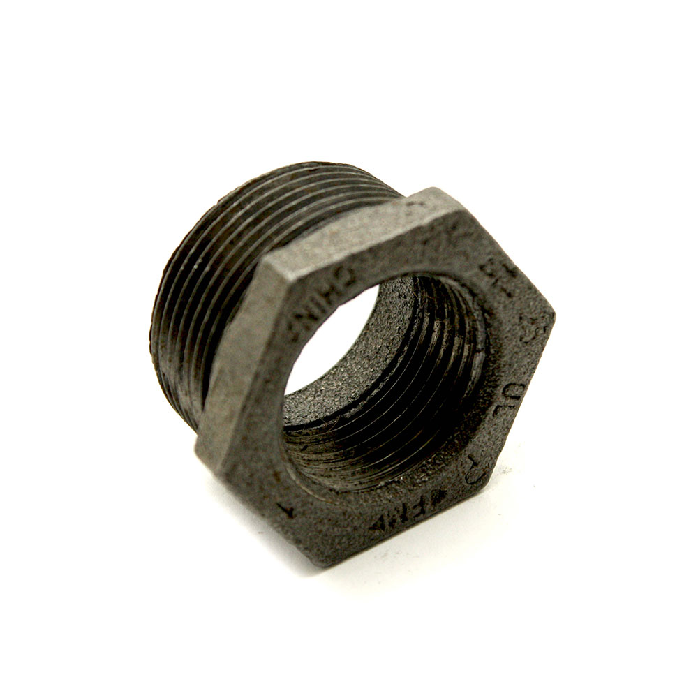 2" X 1"  Black Steel Bushing   - W02