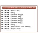 O-Ring Kit for Hitachi N5008AC / AC2 / ACP - W02