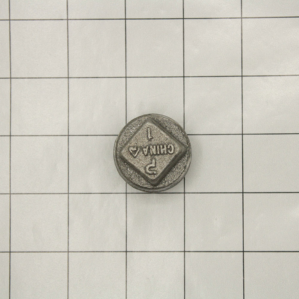 1"  Black Steel Plug - W05
