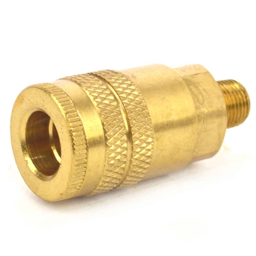 1/4" x 1/8" MPT Industrial Brass Coupler Reducer
 - 50 Pack Bulk - W03