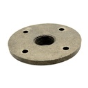 1/2" Black Steel Heavy Floor Flange - W03