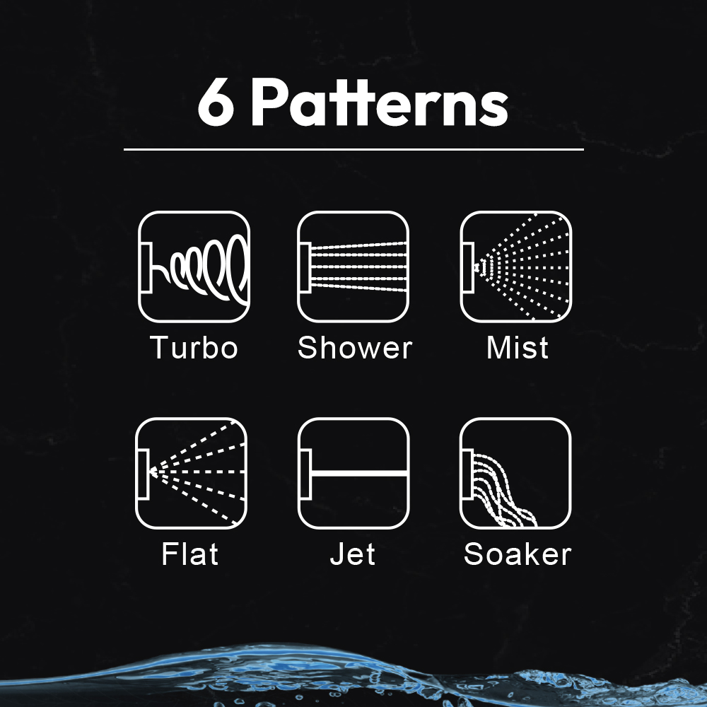 6-Pattern Rear Trigger Nozzle with Patented Cyclone Pattern - W06