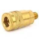 1/4" x 1/8" MPT Industrial Brass Coupler Reducer
 - 100 Pack Bulk - W03