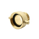 1-1/2" Female NH/NST X 1-1/2" Male NPT Brass Swivel Fire Hose / Hydrant Adapter with Pin Lug - W02