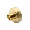 1-1/2" Female NH/NST X 1" Male NPT Brass Rigid Fire Hose / Hydrant Reducer Adapter with Pin Lug - W02