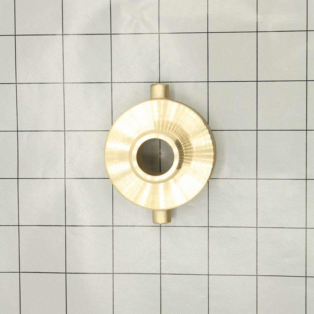 2-1/2" Female NH/NST X 1-1/2" Male NH/NST Brass Rigid Fire Hose / Hydrant Reducer Adapter with Pin Lug - W05