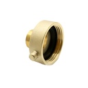 4" Female NH/NST X 2-1/2" Male NH/NST Brass Rigid Fire Hose / Hydrant Reducer Adapter with Pin Lug - W04