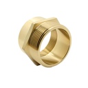 1-1/2" Female NH/NST X 1-1/2" Male NPT Brass HEX Fire Hose / Hydrant Adapter - W02