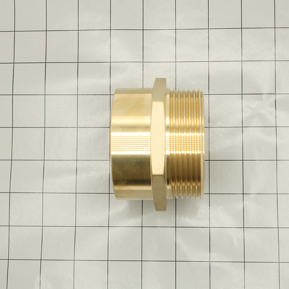 2-1/2" Female NH/NST X 1-1/2" Male NH/NST Brass HEX Fire Hose / Hydrant Adapter - W05