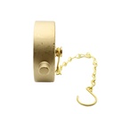 1-1/2" NPSH Brass Cap with Chain - Pin Lug - W02