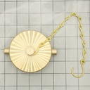 2-1/2" NH/NST Brass Cap with Chain - Pin Lug - W05