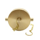 2-1/2" NPSH Brass Cap with Chain - Pin Lug - W04