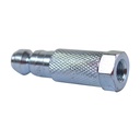 1/4" FPT Automotive Recapper Coupler Plug - Longer Version 50mm Length - Single Display Pack - W03