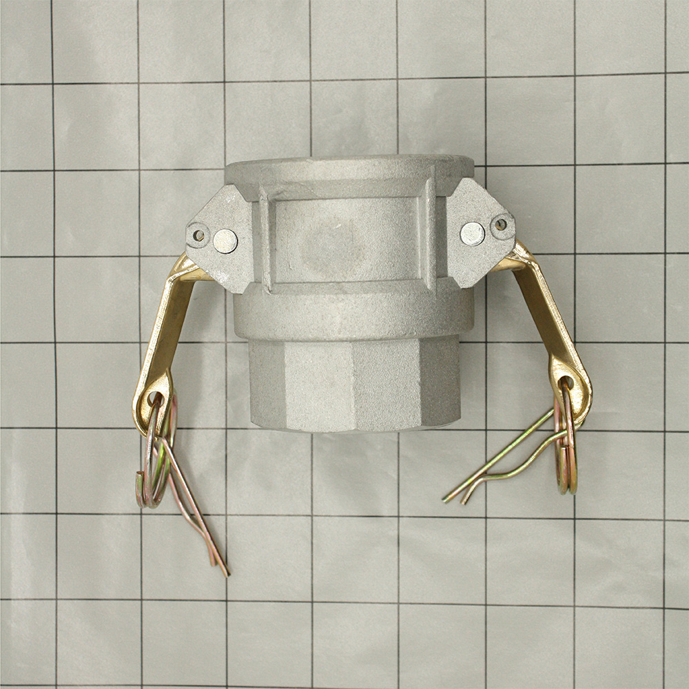 2" Female Camlock Coupler x 2" Female NPT Aluminum Fitting with Brass Handles - Style D - W05