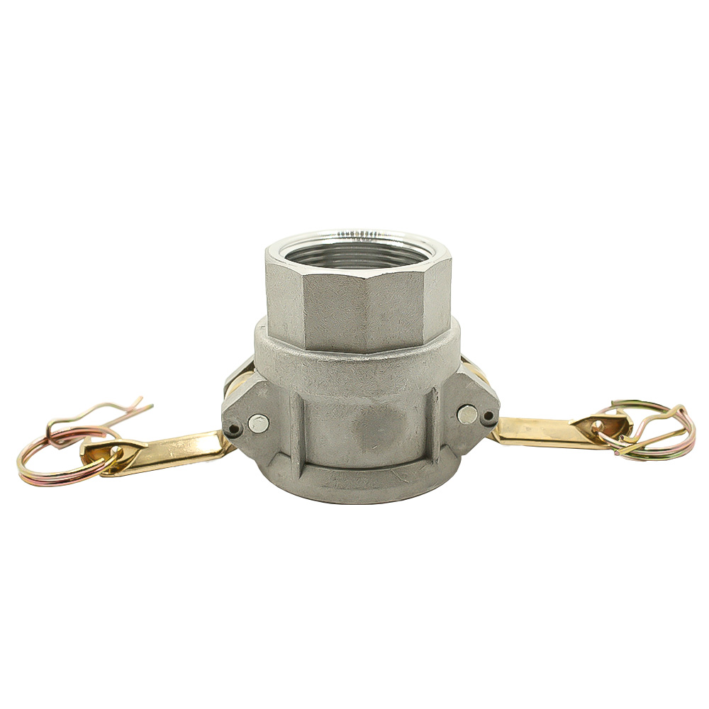 2-1/2" Female Camlock Coupler x 2-1/2" Female NPT Aluminum Fitting with Brass Handles - Style D - W04