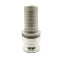 3" Male Camlock Coupler x 3" Hose Barb Aluminum Fitting - Style E - W02
