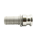 3" Male Camlock Coupler x 3" Hose Barb Aluminum Fitting - Style E - W05