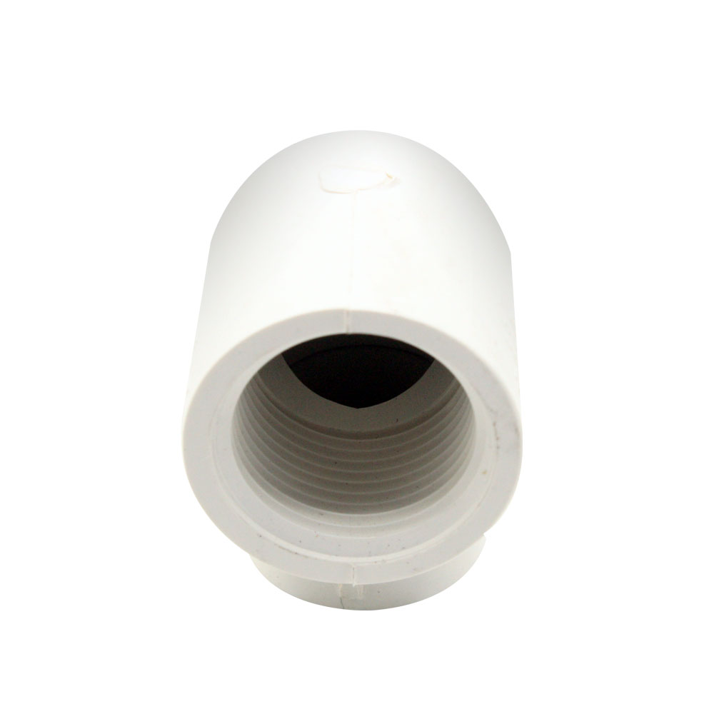 1/2" x 3/4" Slip x Threaded PVC 90 Degree Elbow SCH40 - W02