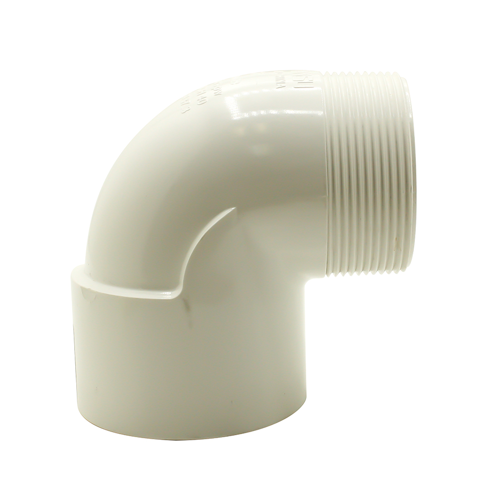 1-1/2" Male Thread x Female Slip PVC 90 Street Elbow SCH40 - W03