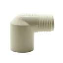 1/2" Male Thread x Female Thread PVC 90 Street Elbow SCH40 - W02