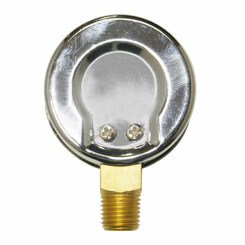 2"          300 PSI 1/4" NPT Bottom Mount Chrome Pressure Gauge - W02