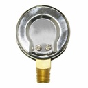 2"          300 PSI 1/4" NPT Bottom Mount Chrome Pressure Gauge - W02