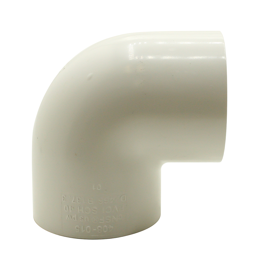 1-1/2" Female Thread x Female Thread PVC 90 Elbow SCH40 - W02