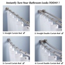 Shower Curtain Rings Hooks-[12/PACK] - W02