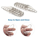 Shower Curtain Rings Hooks-[12/PACK] - W05