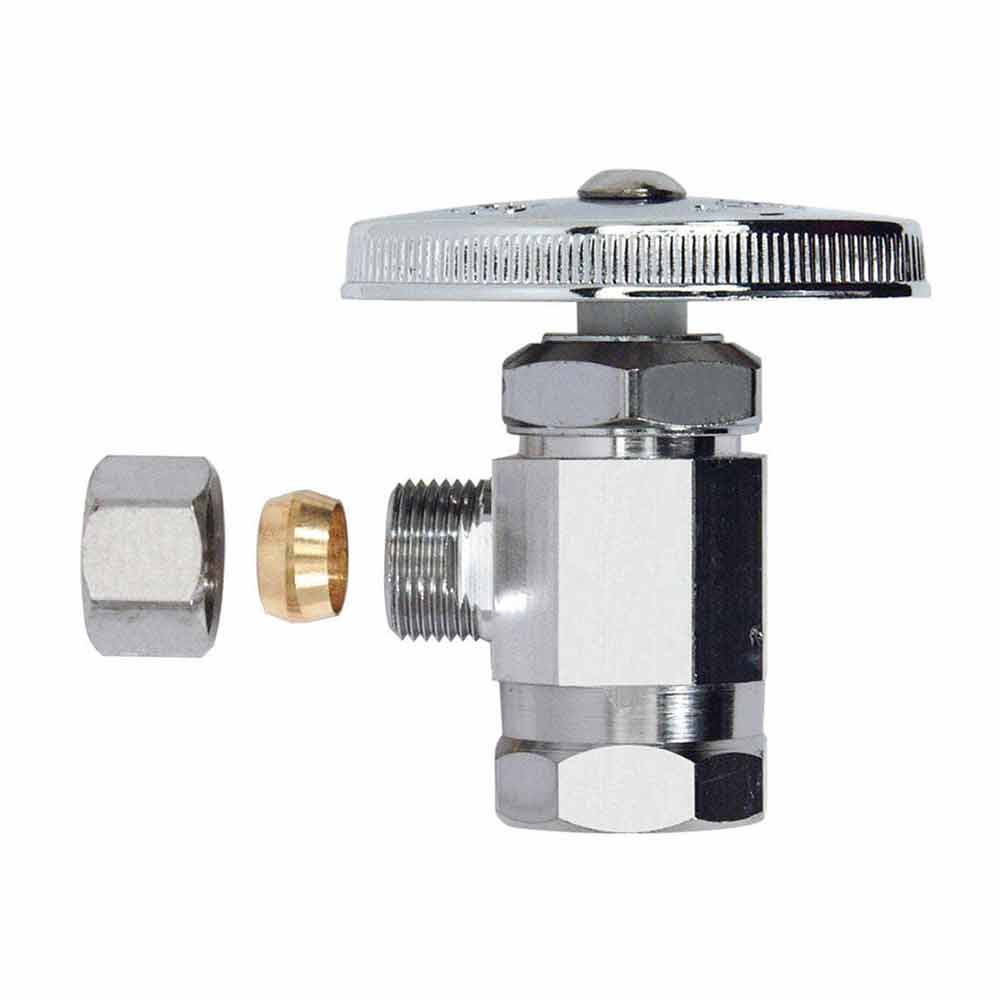 5462-T 1/2" FIP x 3/8" Comp Multi-Turn Angle Stop Valve (4400462) - W02