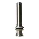 5710-T Brass Grid P.O Plug with Overlflow - 1-1/4"  x 6" Tailpiece - Satin Nickel - W02
