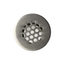 5710-T Brass Grid P.O Plug with Overlflow - 1-1/4"  x 6" Tailpiece - Satin Nickel - W03